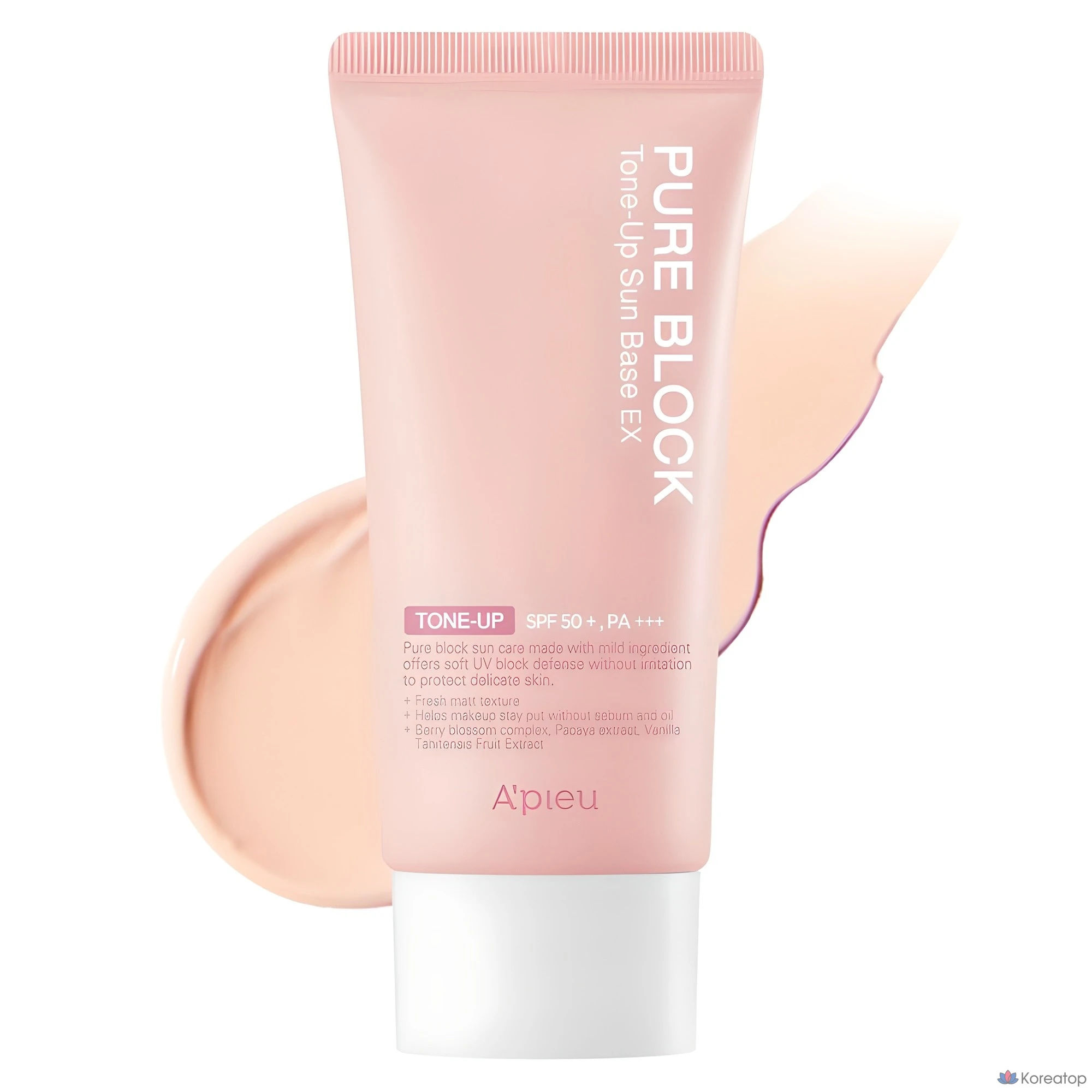 Солнцезащитная база A'Pieu Pure Block Tone-Up Sun Base EX SPF50+ PA+++, 50 мл, 1 шт.