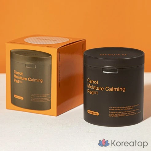 Увлажняющие успокаивающие пэды Mediheal Carrot Moisture Soothing Pad, 250 мл