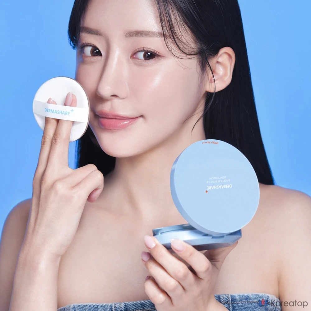 Солнцезащитный кушон Dermashare Propolis Tone Up Big Sun Cushion Refill SPF50+ PA++++, 25 г, 1 шт.