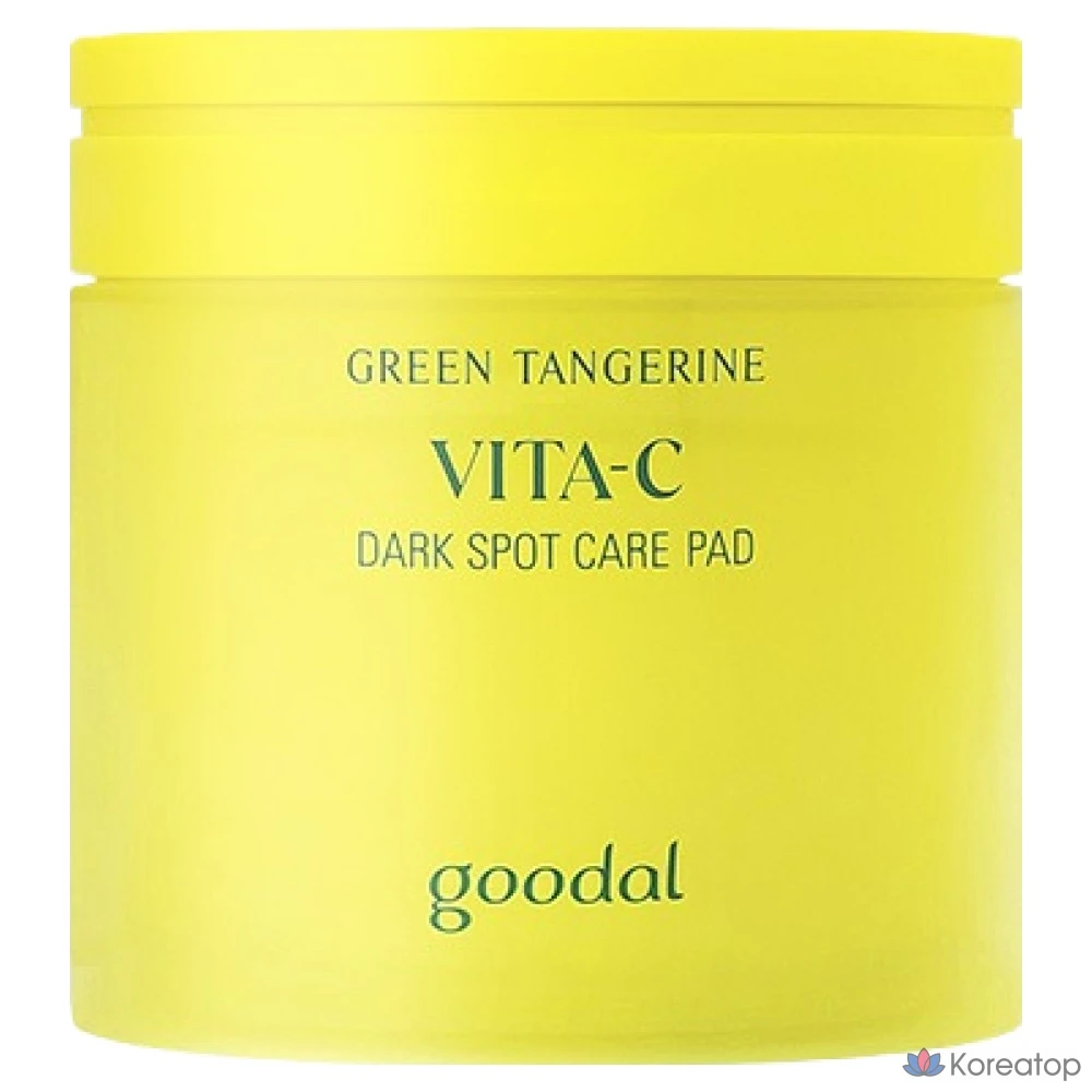 Салфетки для точечного лечения прыщей Goodal Green Tangerine Vita C, 160 мл, 70 листов, 1 упаковка.