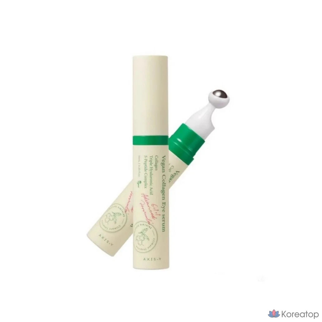 Сыворотка для кожи вокруг глаз Axis-Y Vegan Collagen Eye Serum 5 Peptide Complex, 10 мл, 2 шт., фото 2