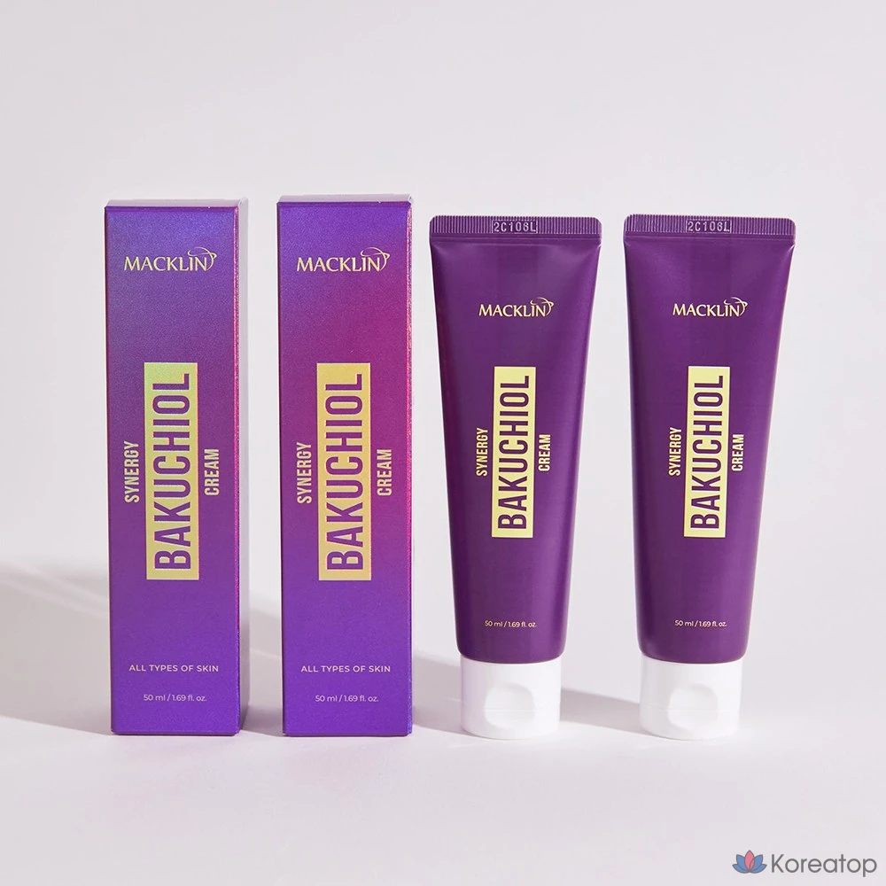 Увлажняющий крем от морщин Macklin Bakuchiol Synergy Cream 50 мл, содержащий ретинол 10 000 ppm. 1 шт.