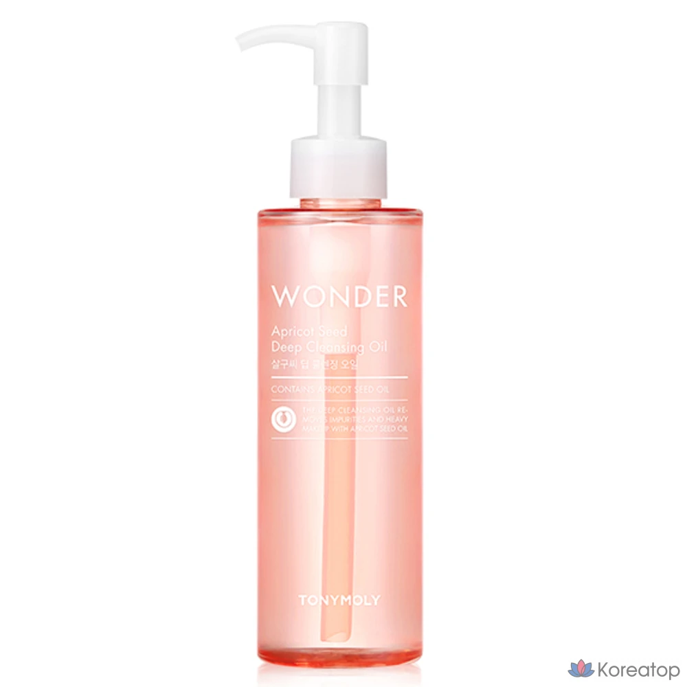 Очищающее масло для лица Tony Moly Wonder с абрикосовыми косточками, 190 мл, 1 шт.
