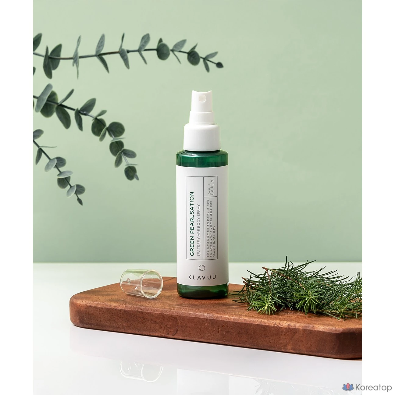 Спрей для тела Klavuu Green Pearlsation с маслом чайного дерева, 1 шт., 100 мл