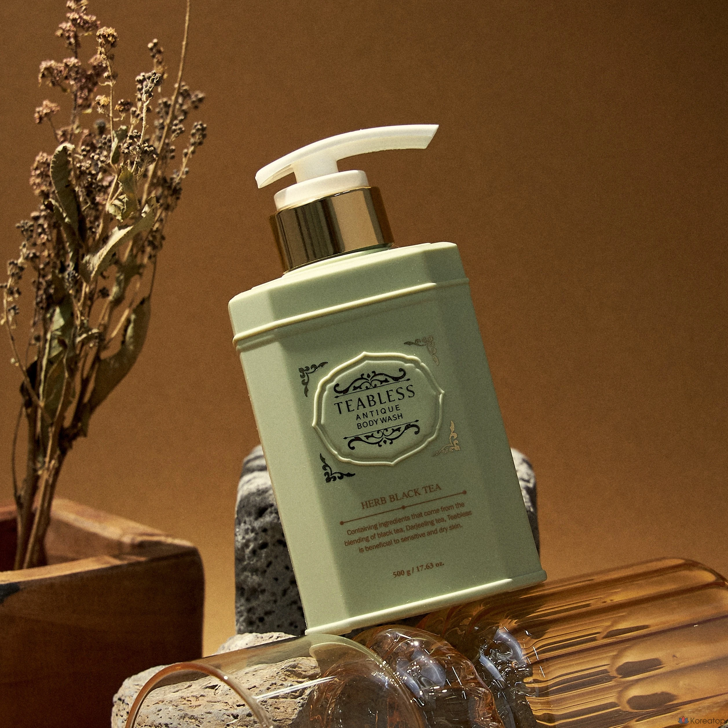 Гель для душа T-Bless Antique с травами и черным чаем, 500 г, 1 упаковка.