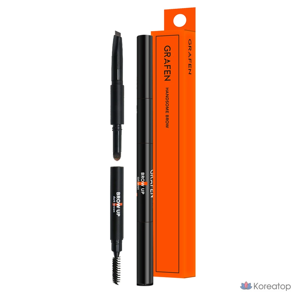 Накладные брови GRAFEN Brow Up для мужчин, темно-коричневые, 1 шт.