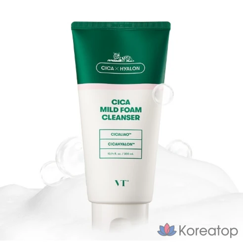 VT Cosmetics Cica Mild Foam Cleanser, 300 мл, 4 шт.