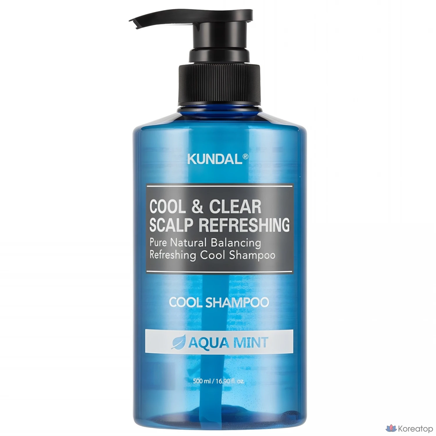 Освежающий охлаждающий шампунь для кожи головы Kundal Cool &amp; Clear с ароматом аквамяты, 500 мл, 1 шт.
