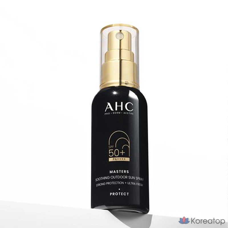 Успокаивающий солнцезащитный спрей для улицы AHC Masters SPF50+ PA++++, 55 мл, 1 шт.