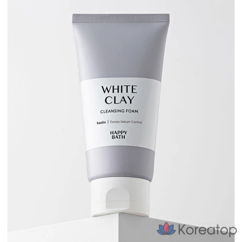 Пенка для очищения пор Happy Bath White Clay