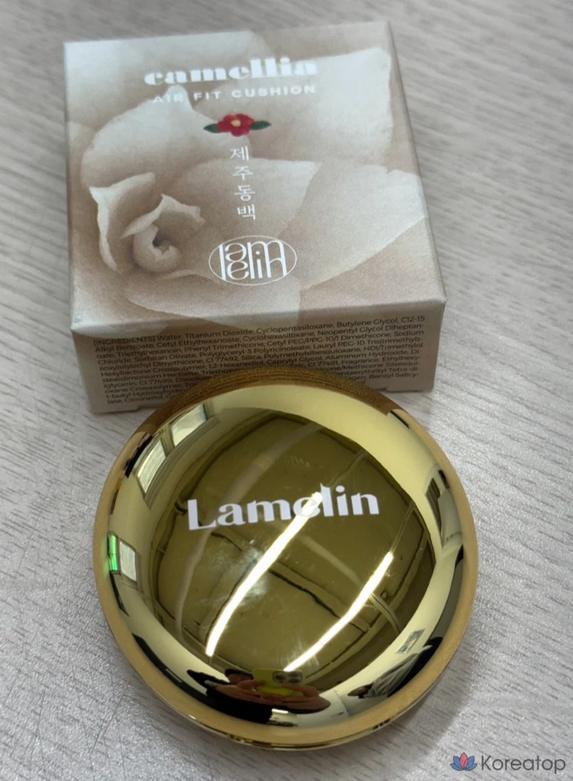 Лампочка для губ Lamelin Camellia Airfit Cushion, 5 г, № 21, бежевая, 1 шт.