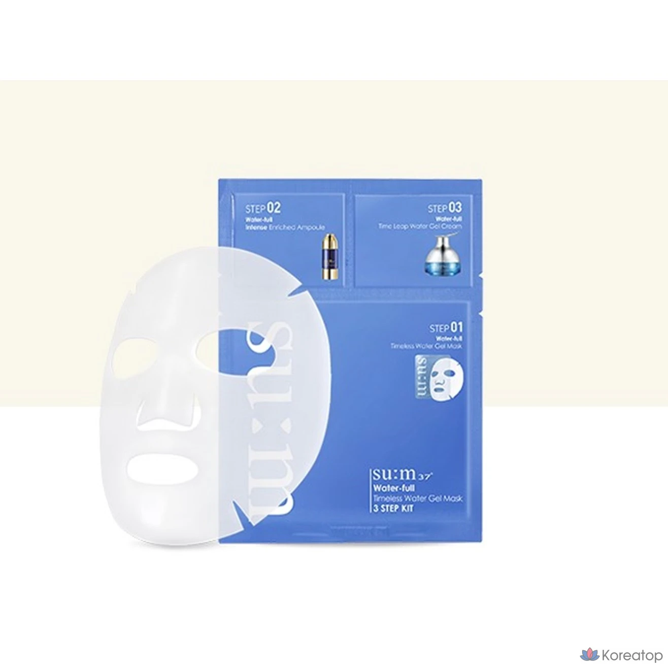 Su:m Waterful Marine Relief Gel Mask 3 STEP 10 Sheets, Pack 1, фото 2