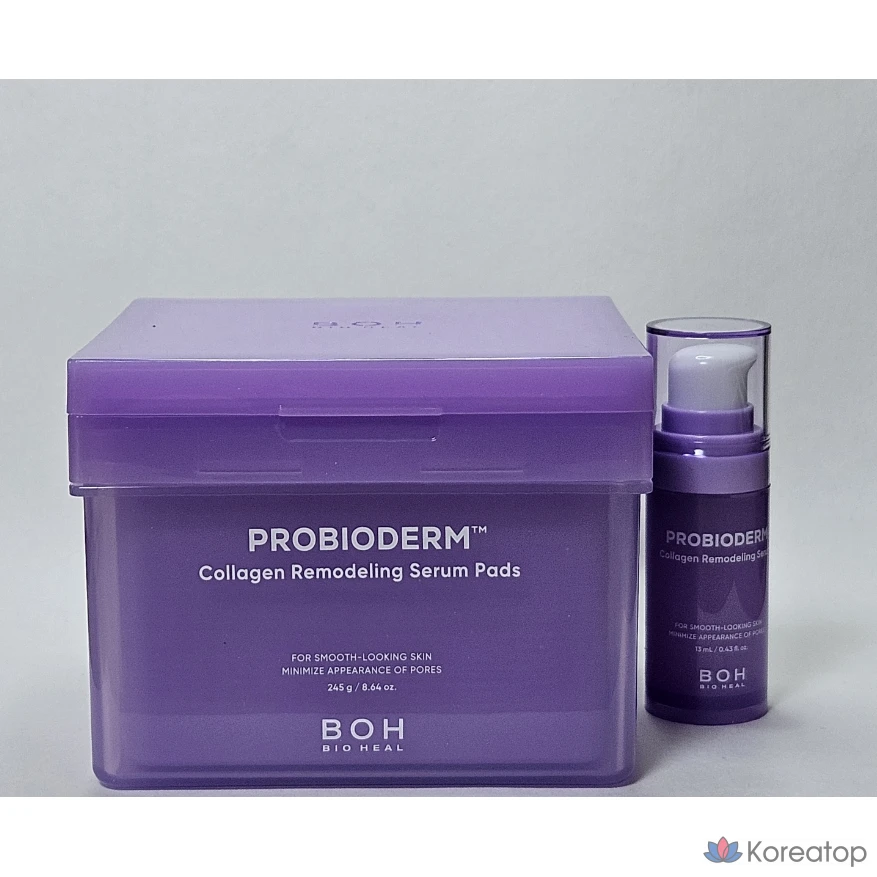 Bio Healboh Probioderm Collagen Remodeling Serum Pads для всех типов кожи лица и тела, 70 листов, коллагеновая сыворотка 13 мл, 1 шт.
