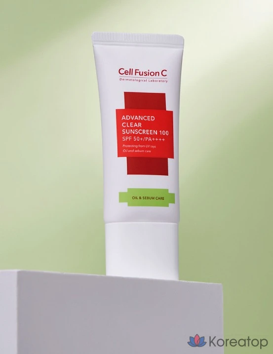 Солнцезащитный крем CELL FUSION C Advanced Clear Sunscreen 100 SPF50+ PA++++, 45 мл, 1 шт.