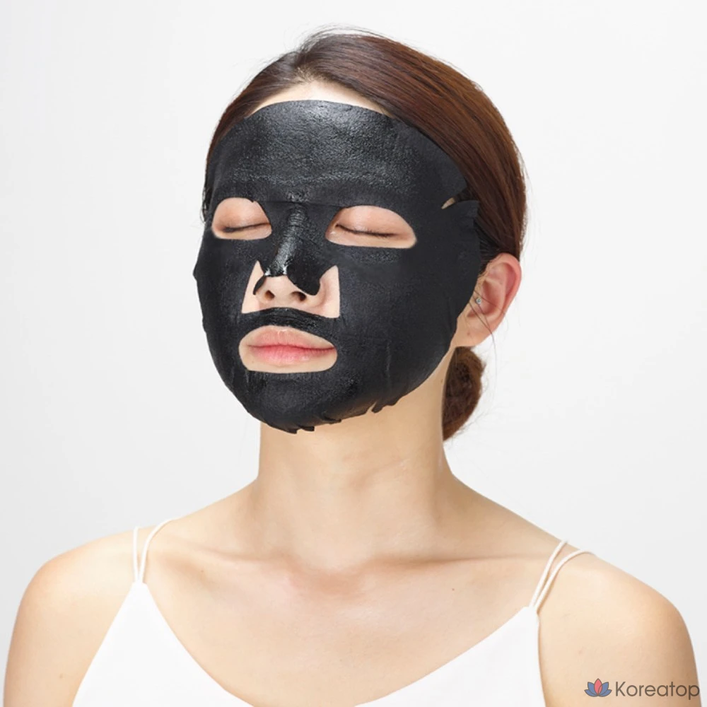 Тканевая маска для лица Jayjun Black Hydro Glow Mask 1STEP, 60 шт., фото 2