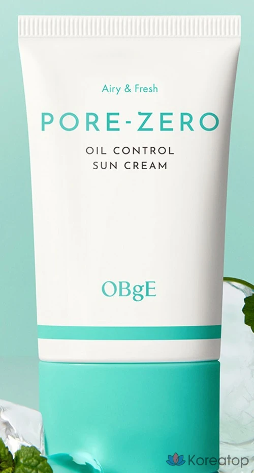 Солнцезащитный крем OBge Pore Zero Oil Control SPF50+ PA++++, 50 мл, 1 шт.