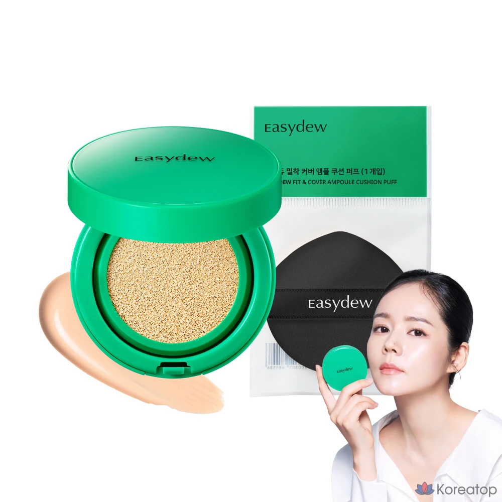 Кушон Easydew Mela B Toning Ampoule Cushion Puff, оттенок 19, 13 г, 1 шт.