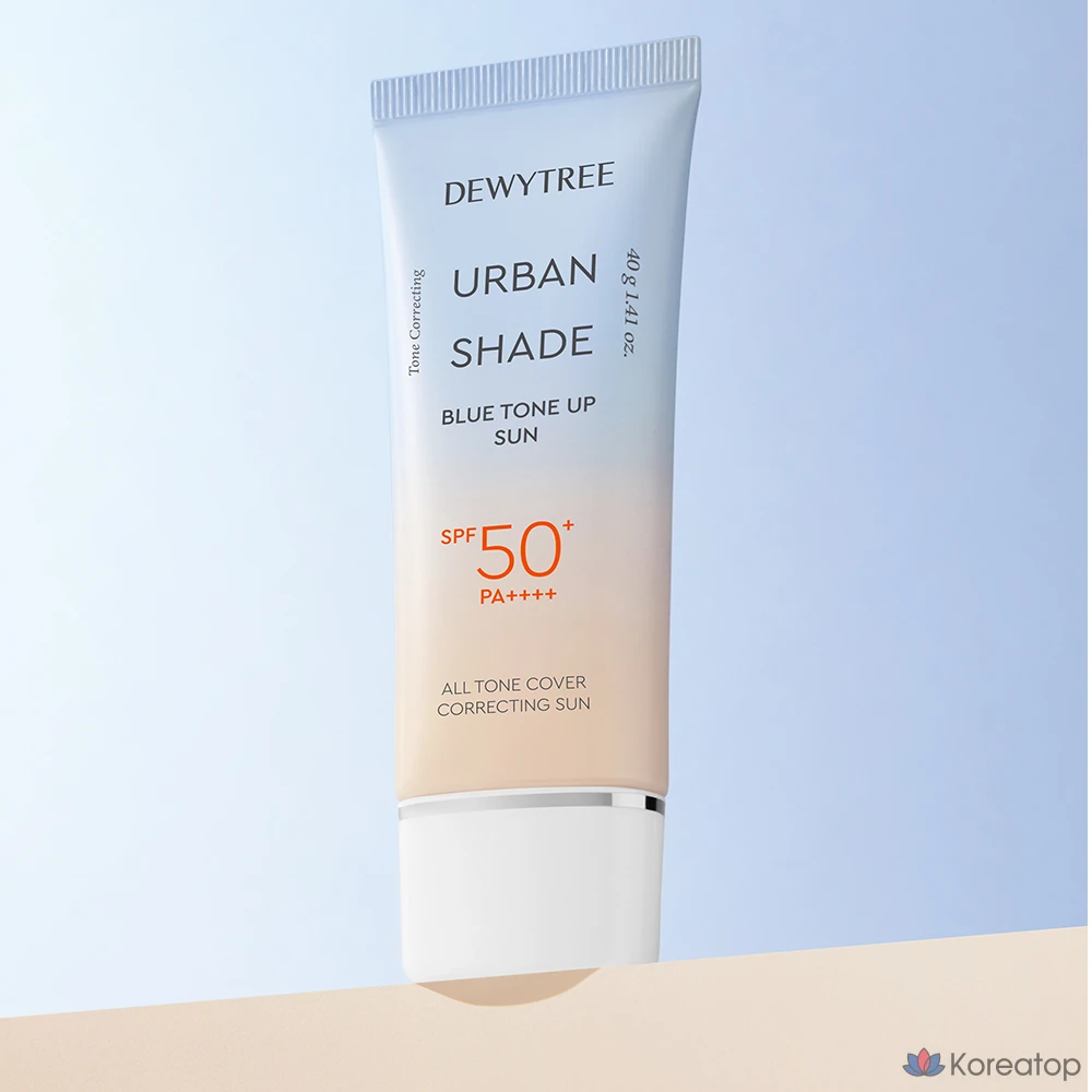 Солнцезащитный крем Dewytree Urban Shade Blue Tone-Up SPF50+ PA++++, 40 г, 1 шт., фото 2