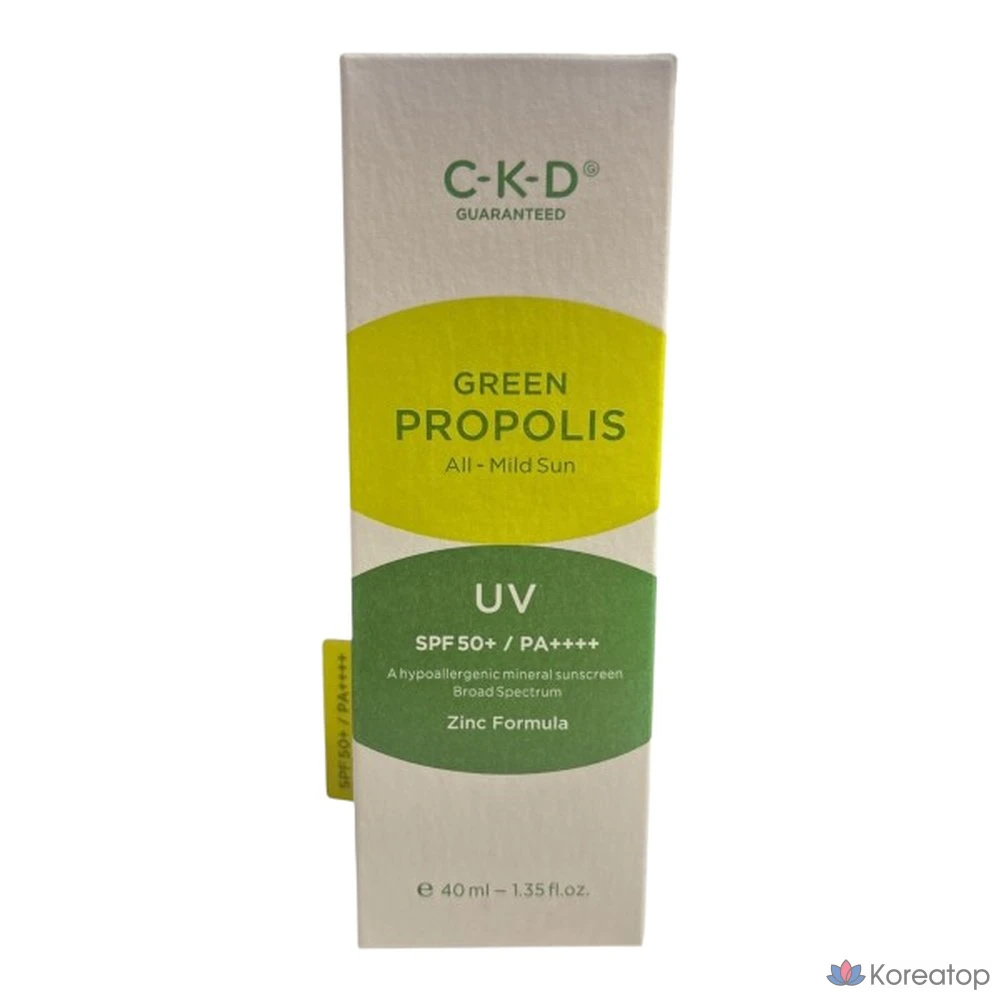 CKD Guaranteed Green Propolis All Mild Sun, 40 мл, SPF50, 1 шт.