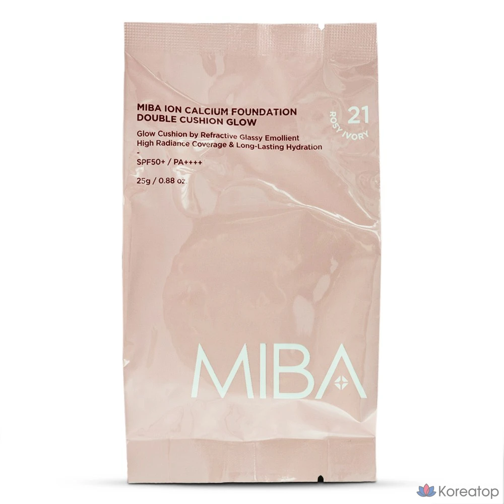Miba Wang Cushion Latest Season 3 Miba Ion Calcium Foundation Double Cushion Glow Refill No. 21, 1 шт., No. 21 Refill