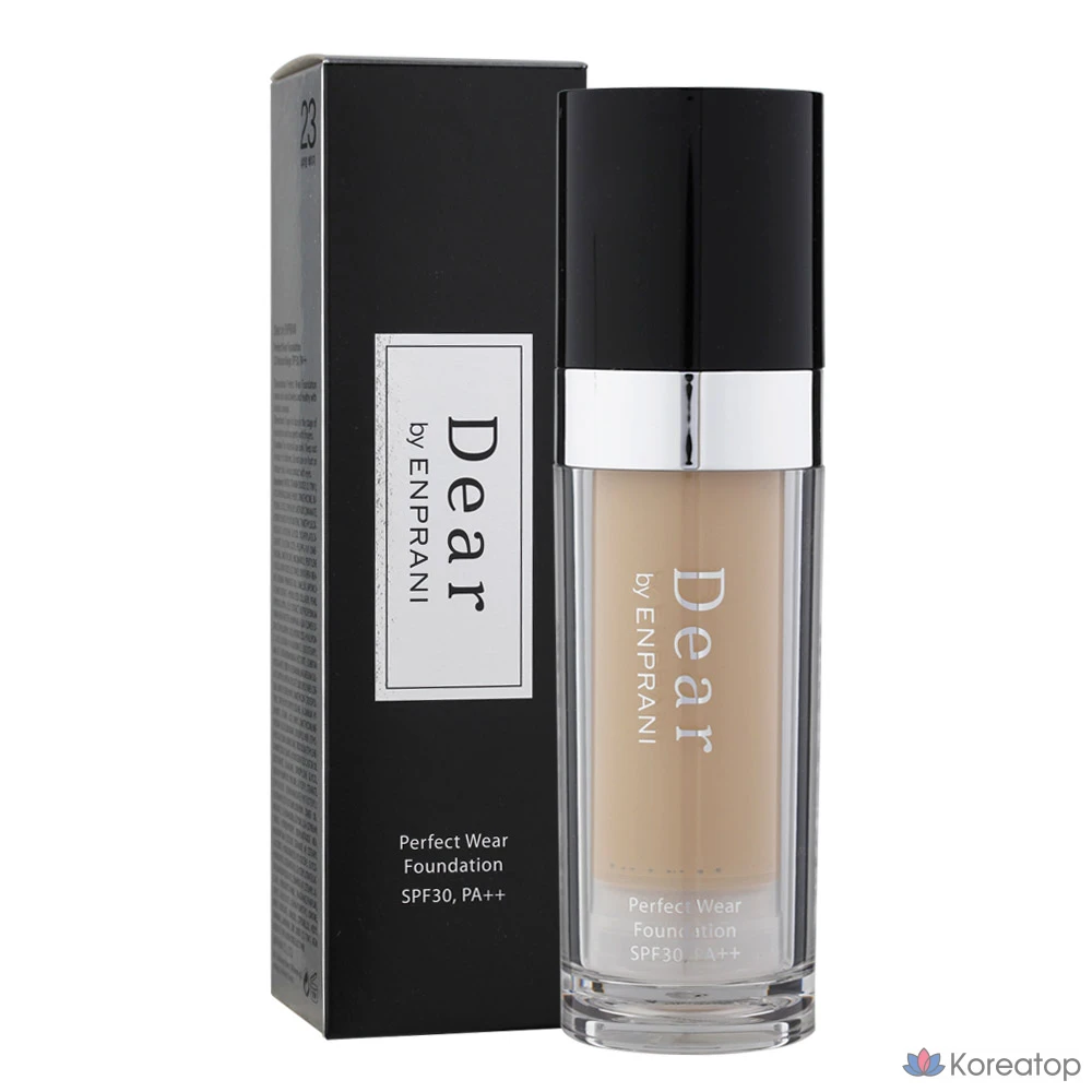 Фундация Enprani Dear By Perfectwear Foundation, оттенок 23 (Natural Beige), 40 г, SPF30 PA++, 1 шт.
