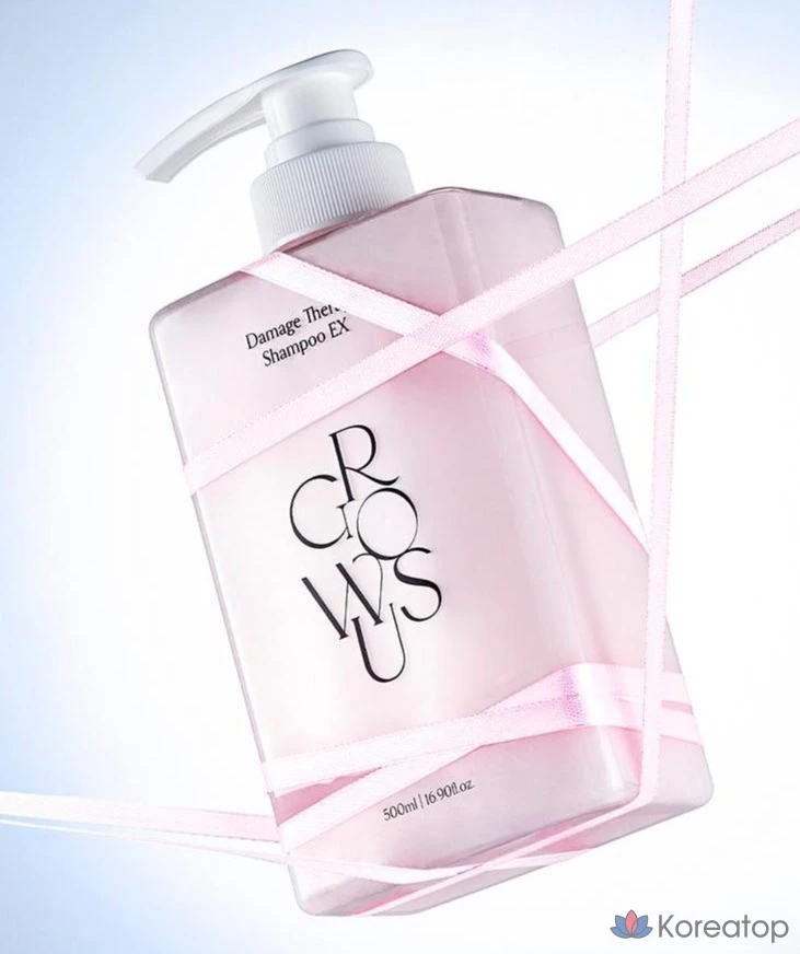 Шампунь Growus Damage Therapy с ароматом розы, 500 мл, 1 упаковка.