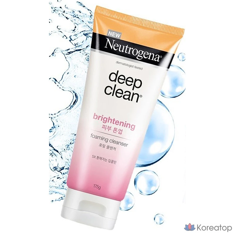 Пенка для умывания Neutrogena Deep Clean Brightening Foaming Cleanser, 175 г, 1 шт., фото 2