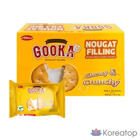Крекеры с начинкой из нуги Bibika Gukka