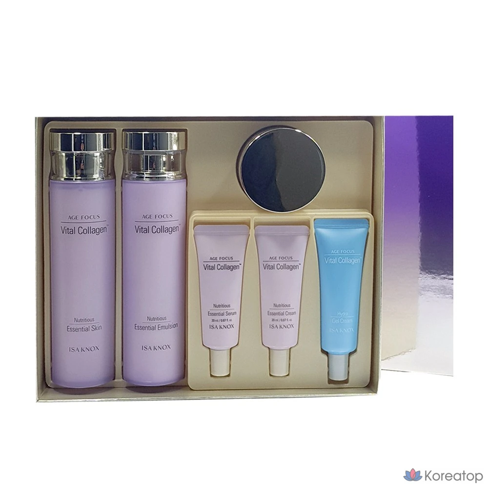 Набор для ухода Isa Knox Age Focus Vital Collagen 2-piece Set (Toner 160ml + Emulsion 160ml), 1 шт.