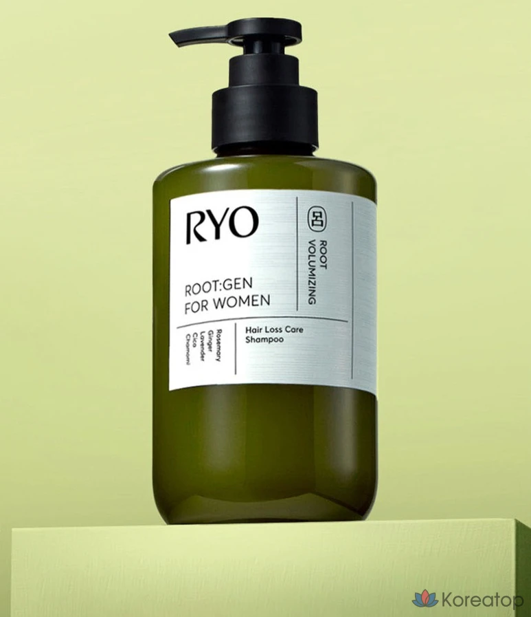 Шампунь Ryeo Rootgen для женщин для ухода за волосами при выпадении волос, с ароматом бергамота и лаванды, 242 мл, 1 шт.