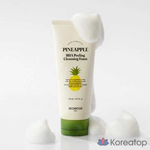 Пенка для умывания с BHA и ананасом Skinfood, 150 мл