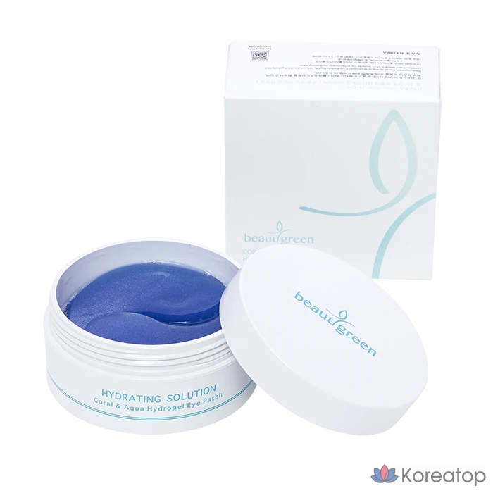 Патчи для глаз Beauugreen Coral Aqua Hydrogel Eye Patch, 60 шт.