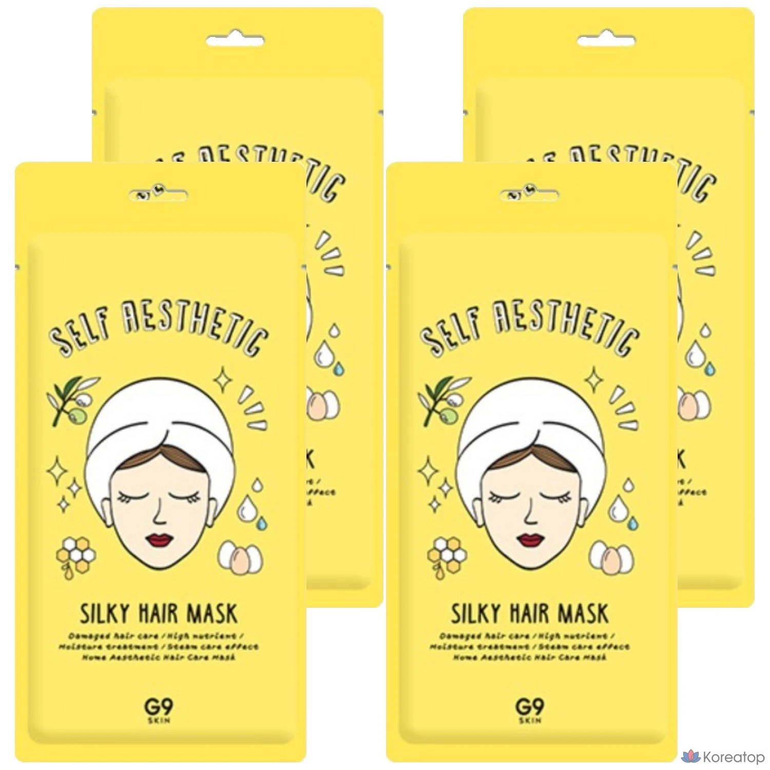 Маска для волос Gina Skin Self-Aesthetic Silky Hair Mask, 30 г, 4 шт.