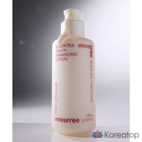 Лосьон для повышения эластичности кожи Innisfree New Black Tea Youth