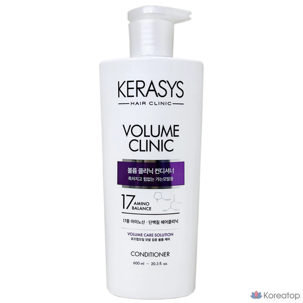 Кондиционер для волос KeraSys Volume Clinic Protein Conditioner, 600 мл, 1 шт.