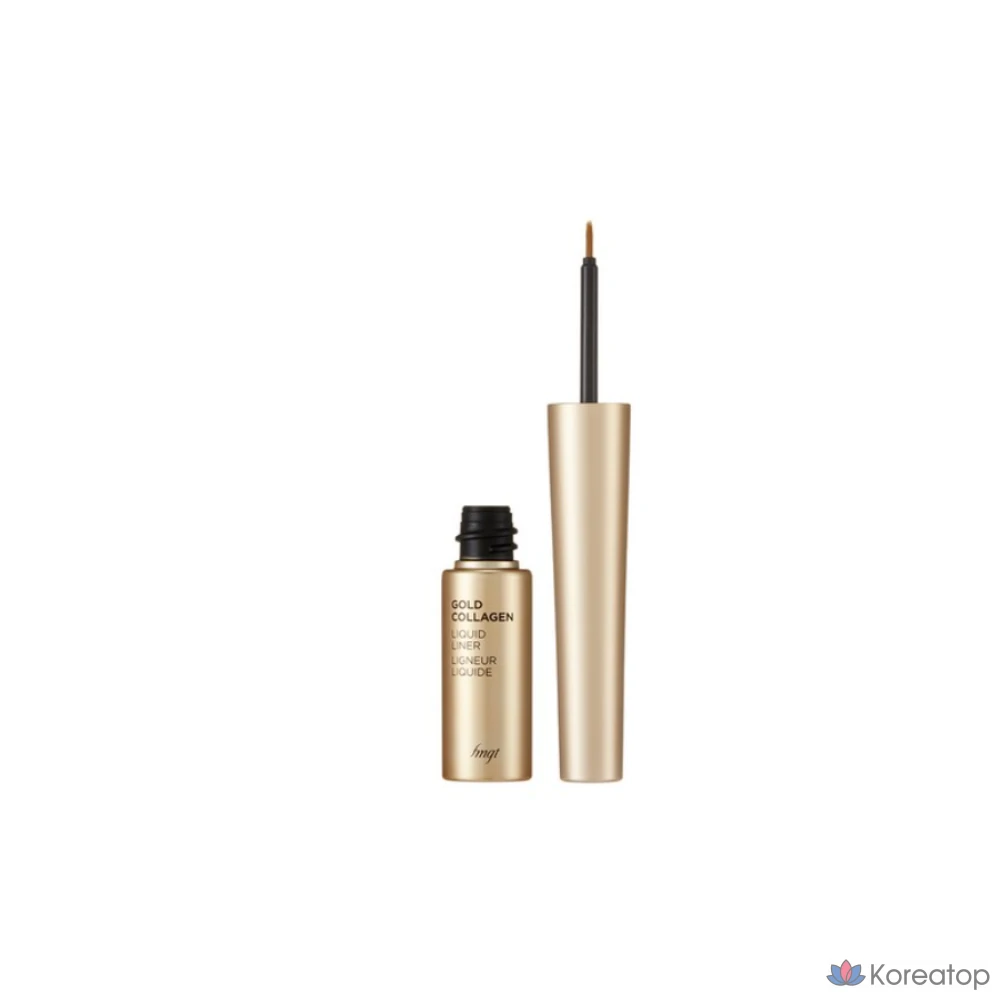 Жидкая подводка для глаз FMGT Gold Collagen Liquid Liner 01 Black, 1 шт.