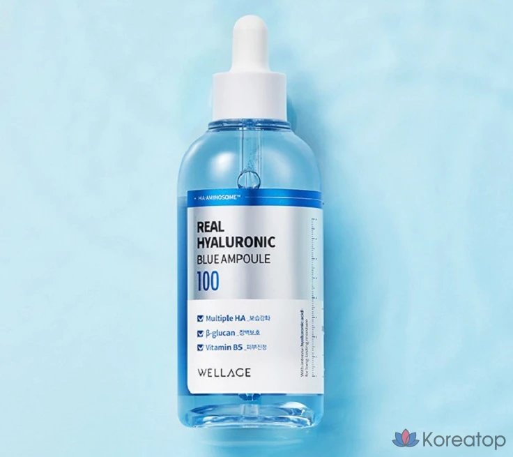 Wellage Real Hyaluronic Blue 100 ампул по 100 мл + 75 мл, 1 шт.