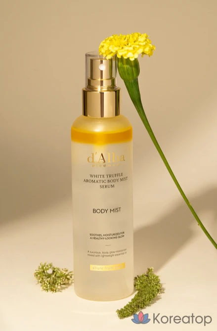 Ароматическая сыворотка-спрей для тела d'Alba с белым трюфелем 180 мл + балансирующий веганский гель для умывания 3 мл x 3 шт., 1 упаковка