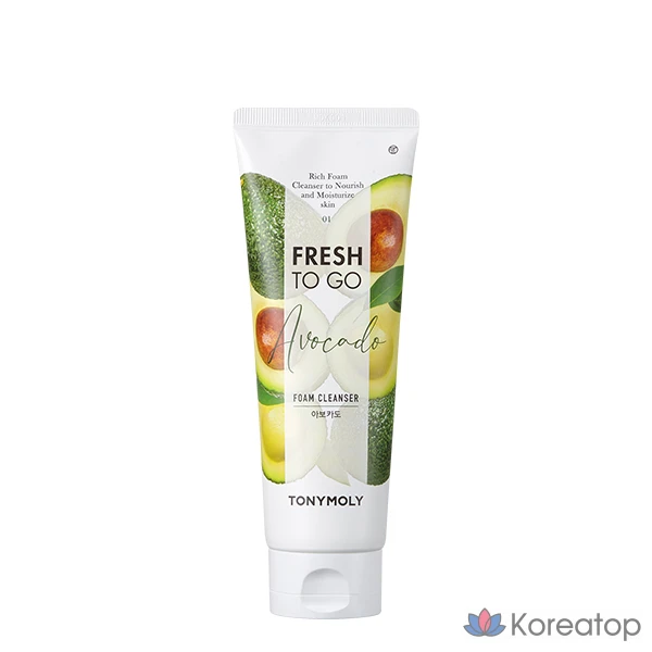 Пенка для умывания Tony Moly Fresh To Go с авокадо, 170 мл, 1 шт.