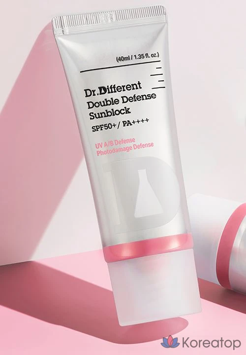 Солнцезащитный крем Dr. Different Double Defense SPF50+ PA++++, 40 мл, 1 шт.
