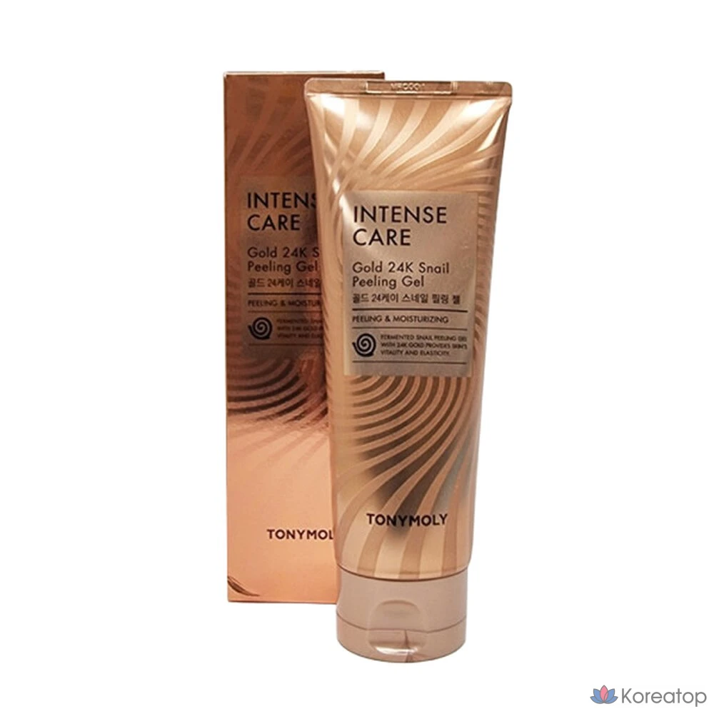 Отшелушивающий гель для лица Tony Moly Intense Care Gold 24K Snail Peeling Gel, 150 мл, 1 шт.