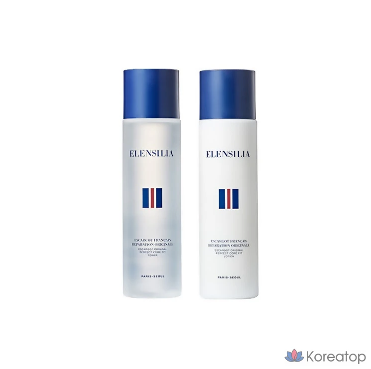 Набор для ухода Elensilia Escargot Original Perfect Core Fit Basic Set (Toner 150ml + Lotion 150ml), 3-piece Set (Toner + Lotion + Essence), 1 шт.