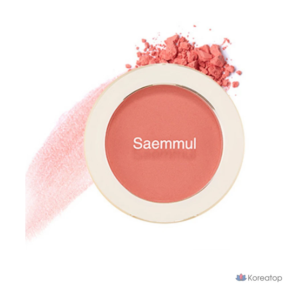 Румяна The Saem Saemmul Single Blusher, оттенок CR03 Sunshine Coral, 5 г, 1 шт., фото 2