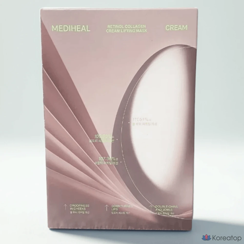 Крем-маска для контурирования лица Mediheal с ретинолом и коллагеном, 10 шт., 1 упаковка