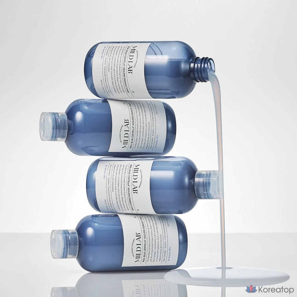 Тонер Mild Lab Real Blue Centella Azulene Essence Toner, 200 мл, 1 шт.
