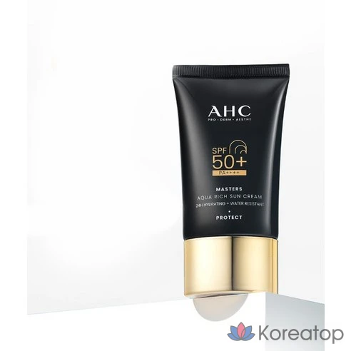 AHC Современный, солнцезащитный крем SPF50 РА Masters Agua Rich Sun Cream, 30 мл