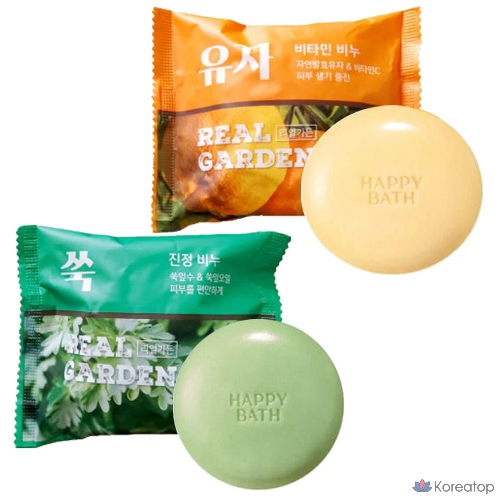 Очищающее мыло Happy Bath с экстрактом полыни, 90 г, 1 упаковка.