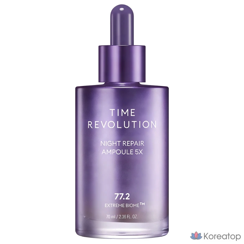 Ампульная сыворотка Missha Time Revolution Night Repair Ampoule 5X, 70 мл, 1 шт., фото 2