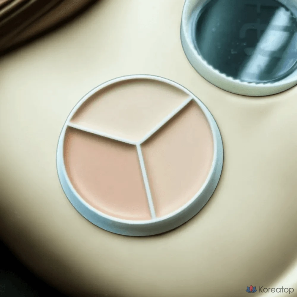 Консилер Tipit tfit Tri-Color Crazy Cover Up Pro 15 г, 1 шт., теплый (темно-бежевый/натуральный бежевый/персиково-бежевый)