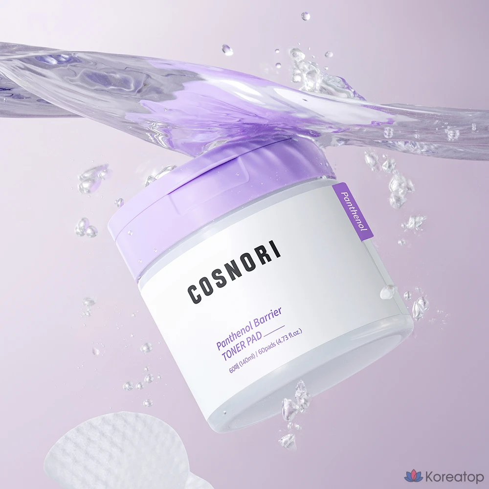 Тоник-подушечки Cosnori Panthenol Barrier Toner Pad, 140 мл, 60 листов, 1 шт.